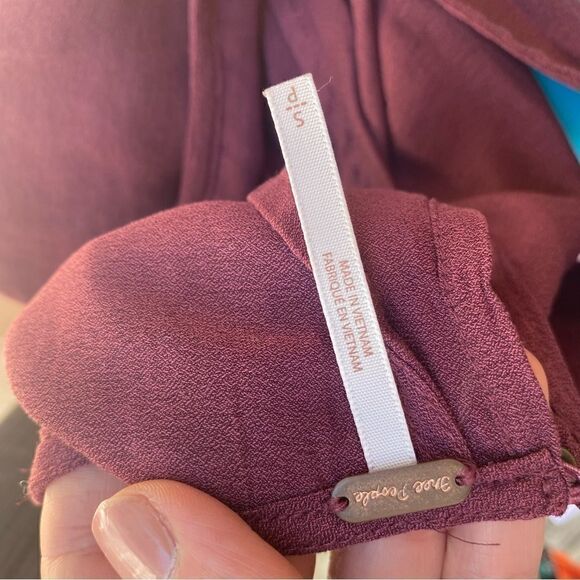 Free People Layers In Love Tunic in maroon size S - Picture 9 of 10